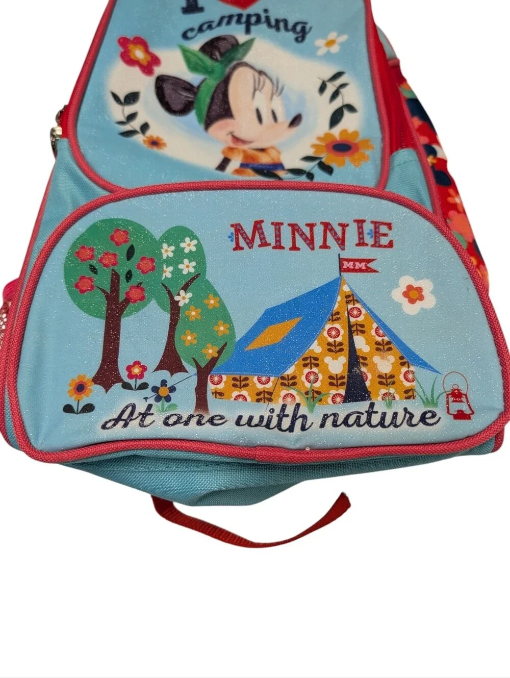 Disney Minnie Mouse Camping Backpack Kids I Love Camping Nature NWOT
